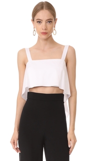 Cushnie Et Ochs Flowy Crop Top