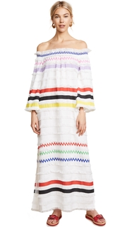 Cynthia Rowley Ditch Plains Fringe Maxi Dress