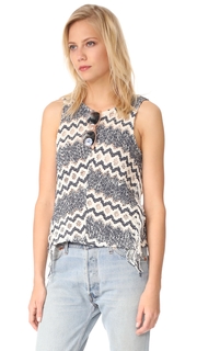 Ella Moss Alexandria Fringe Knit Top