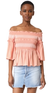 endless rose Smocked Bell Blouse