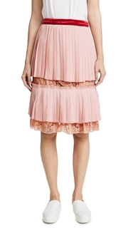 endless rose Pleated Lace Skirt