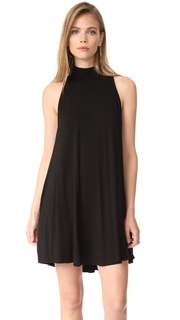 Enza Costa Mock Neck Mini Swing Dress