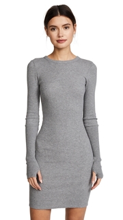 Enza Costa Cuffed Long Sleeve Mini Dress