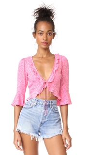 For Love &amp; Lemons Aurora Tie Top