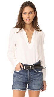 FRAME Whip Stitch Blouse