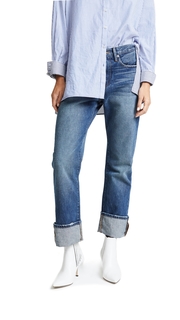 FRAME Le Oversized Cuff Jeans