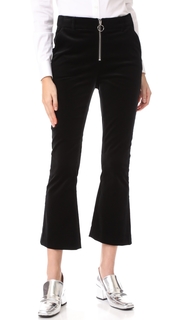 FRAME Velvet O Ring Zip Flares