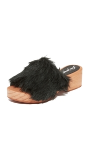 Free People Faux Fur Sonnet Clogs