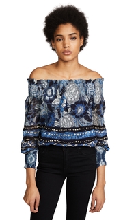 Fuzzi Off Shoulder Printed Top