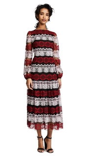 Giambattista Valli Lace Mesh Overlay Dress