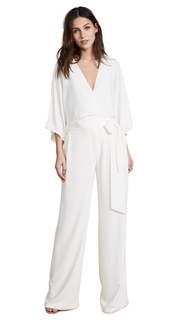 Halston Heritage Wrap Front Jumpsuit