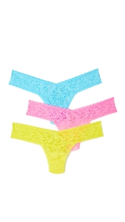 Hanky Panky Signature Lace Low Rise Thong 3 Pack
