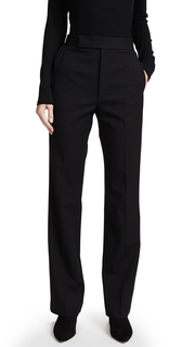 Helmut Lang Textured Suiting Pants with Zipper Detail