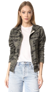 MONROW Camo Zip Up Hoodie