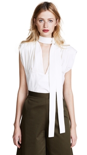 Jacquemus Pleated Sleeveless Blouse