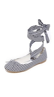 Jeffrey Campbell Sarine Tie Ballet Flats