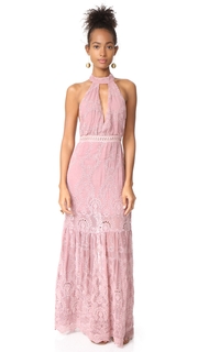 Jens Pirate Booty Eyelet Queensland Choker Maxi Dress