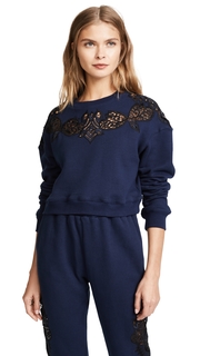 Jonathan Simkhai Lace Applique Pullover