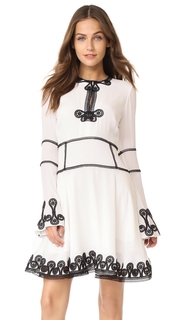 Jonathan Simkhai Mixed Trim Silk Dress