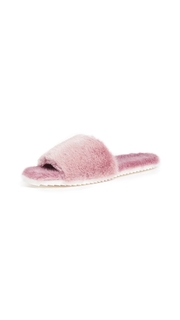 Joshua Sanders Eco Faux Fur Slides