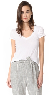 James Perse Short Sleeve V Neck Tee