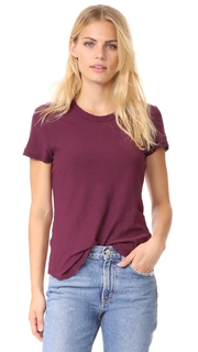 James Perse Sheer Slub Crew Neck Tee
