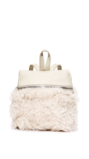 KARA Shearling Small Backpack