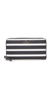 Kate Spade New York Hyde Lane Stripe Michele Zip Around Wallet
