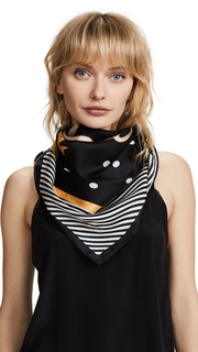 Kate Spade New York Caviar Silk Square Scarf