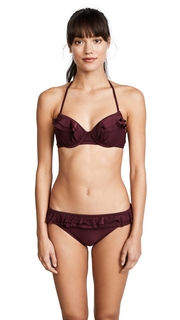 Kate Spade New York Isla Vista Ruffle Halter Bikini Top