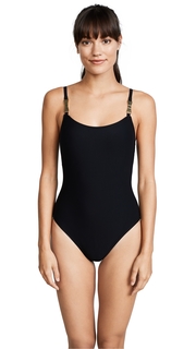 Kate Spade New York Crescent Bay One Piece with Bow Hardware