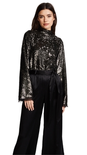 KENDALL + KYLIE Sequin Mock Neck Top