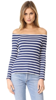 LAGENCE Cynthia Long Sleeve Off Shoulder Top