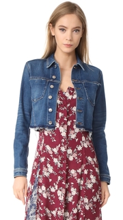 LAGENCE Cropped Denim Jacket