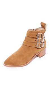 Loeffler Randall Nash Buckled Stacked Heel Booties