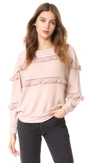 Love Sam Off Shoulder Ruffled Pullover