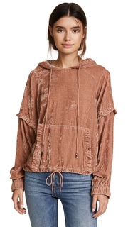 Love Sam Velvet Ruffle Pull Over