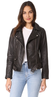 Scotch &amp; Soda/Maison Scotch Basic Leather Biker Jacket