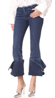 Marques Almeida Denim Big Cuff Capri Pants