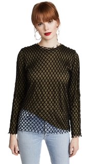 Marques Almeida Jersey Net Long Sleeve Top