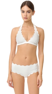 Marysia Swim Spring Scalloped Bikini Top