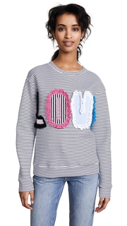 Michaela Buerger LOVE Striped Sweatshirt