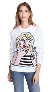 Michaela Buerger Girl with Cupcake Sweatshirt