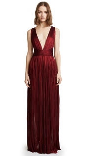 Maria Lucia Hohan Deep Neck Floor Length Dress