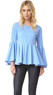Milly Kat Cotton Poplin Top