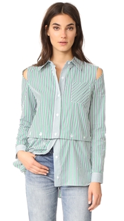 Milly Stripe Fractured Shirting