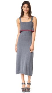 Milly Metallic Tipping Flounce Dress