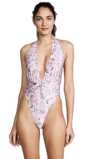 MINKPINK Summer Meadow Tie Front One Piece