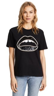 Markus Lupfer Sequin Embellished Lip Tee