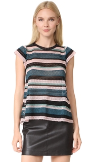 M Missoni Flounce Sleeve Blouse